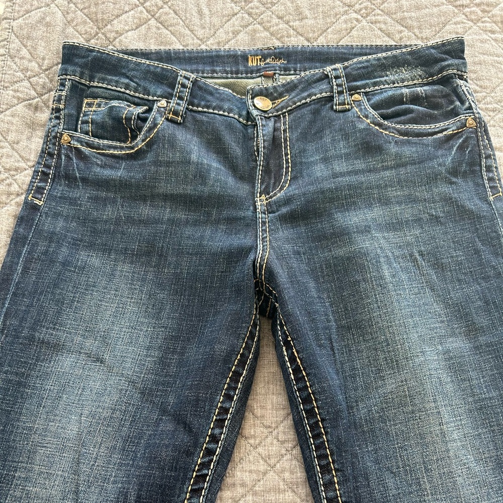 Kut From The Kloth Womens Jeans 12 Bootcut Dark Wash Blue. Like new